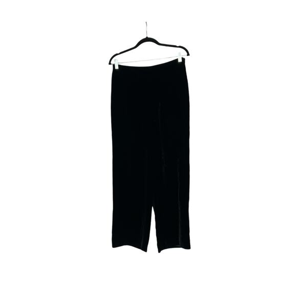 Casual Corner Silk Velvet Pants Black Size 4 - Picture 3 of 8
